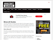 Tablet Screenshot of minecraftguides.org